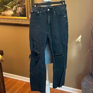 Abercrombie and fitch ultra straight high rise jeans size 25